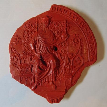 Adverso sello plomo Jaime II de Aragón (ACA48)