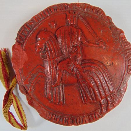 Sello menor Jaime II ACA40 adverso