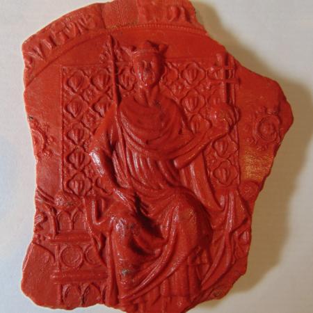 Sello mayor Jaime II ACA 52 adverso