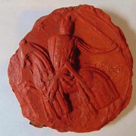 Sello menor Jaime II ACA 70 adverso