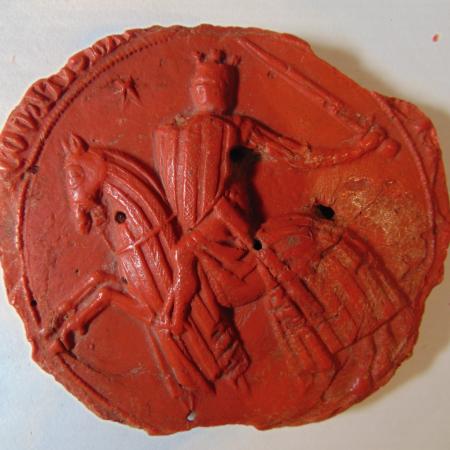 Sello menor Jaime II ACA 71 adverso